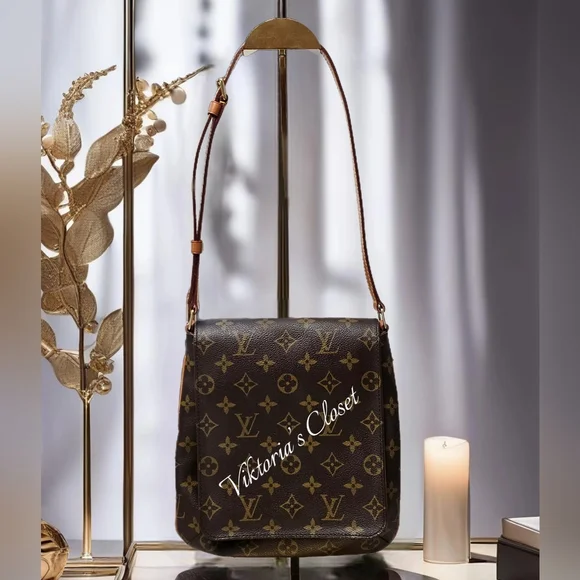 #0040-1111 LOUIS VUITTON MONOGRAM MUSSET SHOULDER BAG - Picture 1 of 12